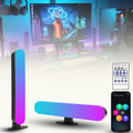 Dual RGB Light Bar, USB Powered LED Ambient Lighting with APP & Remote Control, Smart Mood Light Bar with Music Sync for Gaming Desk, TV Backlight, Streaming Setup, Bedroom Decor