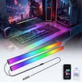 2 in-1 RGB Monitor Light Bar,RGB LED Gaming Atmosphere Light,Powered by USB with RGB Mode Change Controller,Atmosphere Lamp for Display, Desk, Computer Accessories, Room