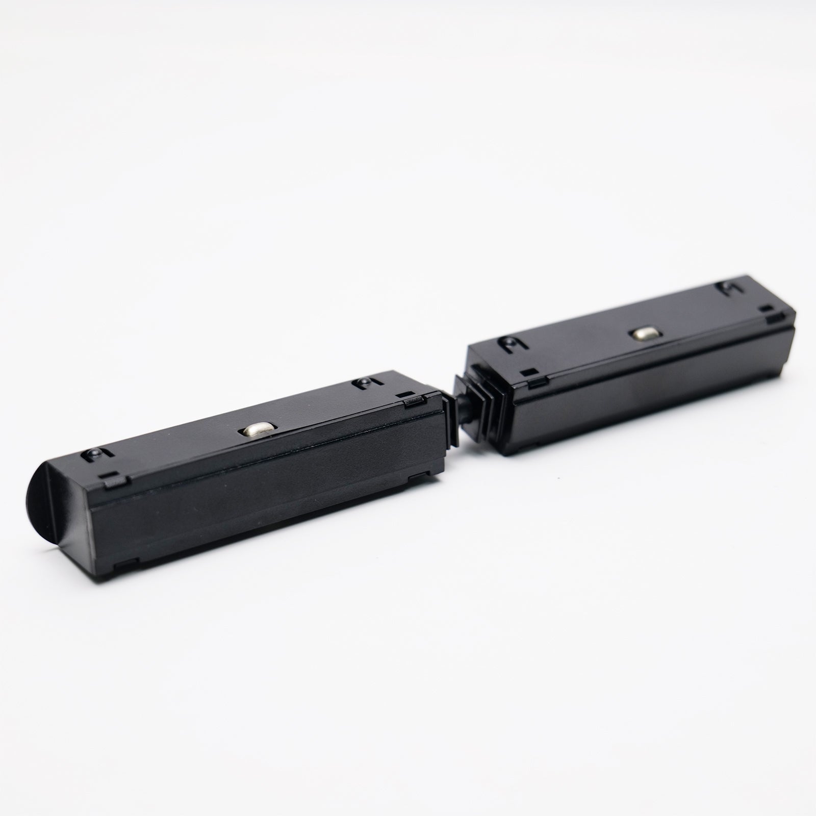 H Type Track Lighting Connector, Black Hidden Straight Connector with Conductive Module, Direct Inline Track Rail Connector for H Track Lighting System, Seamless Power Connection Accessory
