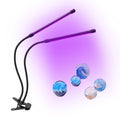 395–400nm UV Black LED Light , Dual Head Clip On UV Light with 10-Level Dimmable Brightness & 4 Timer Modes, USB Powered UV Lamp for Resin, UV Glue, Gel Nail Polish, Fluorescent Paint Party