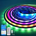 Smart RGB Neon Rope Light for DIY Lights ,16.4FT Music Sync LED Neon Strip Lights with APP & Remote Control, Dimmable Silicone Led Light, Static & Dynamic Modes for Bedroom Gaming Room, Home Decor