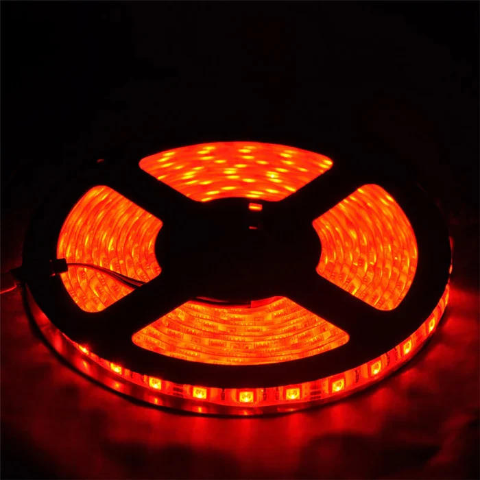 DC12V 635nm Infrared LED Strip Light, 15mm Wide SMD5050 120LED/m High Density Flexible Red Infrared LED Tape, Non-Waterproof IP20 for Night Vision, Monitoring Fill Light, Industrial Sensing