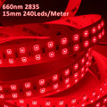 660nm Red Light Therapy LED Strip 5M（16.5FT） 240LEDs/M Non-Waterproof for Skin Beauty Sauna Relaxation