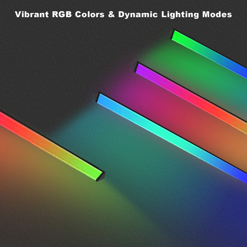 RGB Monitor Light Bar,RGB LED Gaming Atmosphere Light,Powered by USB with RGB Mode Change Controller,Electronic sports atmosphere lamp for display, under the table, computer accessories, room, hand display