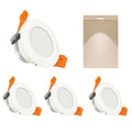 2 Inch LED Recessed Lighting 3W, Dimmable Downlight , 4000K Natural White Ceiling Light, CRI80+, Energy-Saving LED Downlight for Home Remodel & House Interior Décor, Easy Installation – 4 Pack