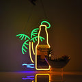 Commercial neon cocktail sign, adjustable brightness, with switch, suitable for shops, hotels, bars, etc., three colors, 41cm/16.14"x 26cm/10.24"