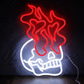 LED Neon Skull Sign By USB - Adjustable Brightness with ON/Off Switch , Wall Decor LED Sign for Halloween and Other Holiday Decorations.41cm/16"x 27cm/10"