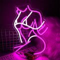 LED Neon Sexy Girl Sign By USB - Adjustable Brightness with ON/Off Switch , Wall Decor LED Sign for Bars, KTV and Other Entertainment Venues.41cm/16"x 29cm/11"