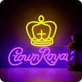 LED Neon Royal Whiskey Sign By USB - Adjustable Brightness With ON/Off Switch , Wall Decor LED Sign for Bar Decoration.42cm/16.5"x 32cm/12.6"