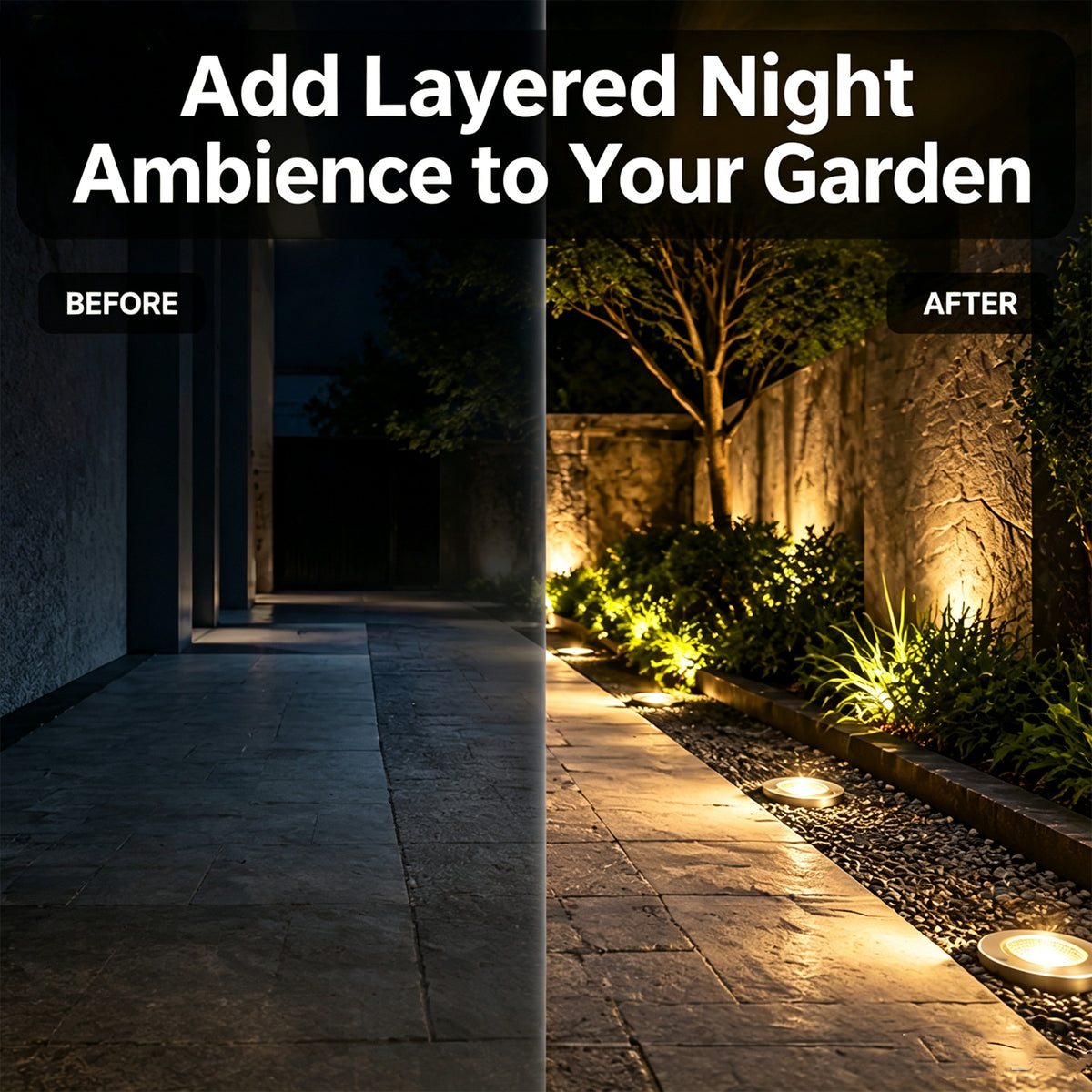 Low Voltage LED Well Lights Outdoor, 12V/24V Landscape In Ground Lights with Remote Control, Dimmable 1700K-6000K Tunable White, Timer Function, IP67 Waterproof Landscape Lighting for Yard Pathway Garden 4 pack
