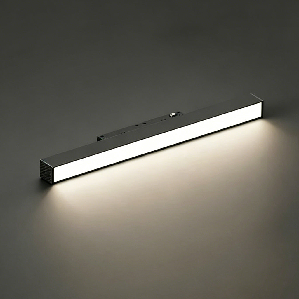 24 Inch Magnetic Track Light Head, 24W Linear Flood Light, 4000K Neutral White LED Ceiling Track Lighting Fixture, 120° Wide Beam, 48V DC Magnetic Track System