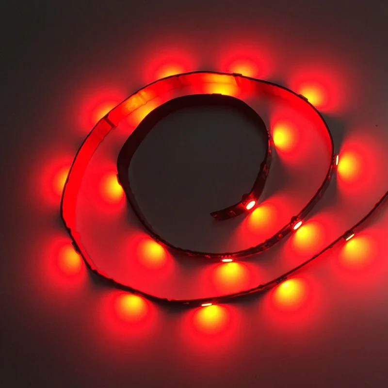 DC12V 635nm Infrared LED Strip Light, 10mm Wide SMD5050 30LED/m Flexible Red Infrared LED Tape, Non-Waterproof IP20 for Night Vision, Monitoring Fill Light, Industrial Sensing