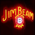 LED Neon JIM BEAM Sign By USB - Adjustable Brightness With ON/Off Switch , Wall Decor LED Sign for Bar Decoration.41cm/16.1"x 27cm/10.6"