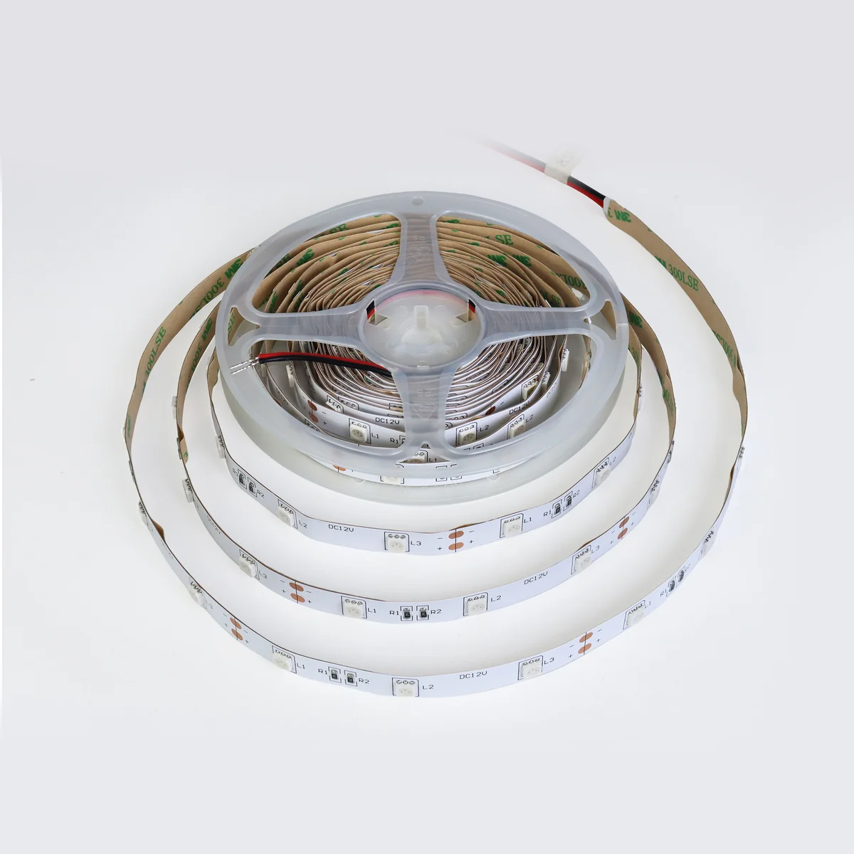 850nm Infrared LED Strip Light, SMD5050 30LED/M DC12V Non-Waterproof 10mm Wide Flexible IR Strip for Night Vision Security Camera