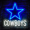 LED Neon Cowboys Sign By USB - Adjustable Brightness With ON/Off Switch , Wall Decor LED Sign for Bar Decoration.32.5cm/12.8"x 31cm/12.2"