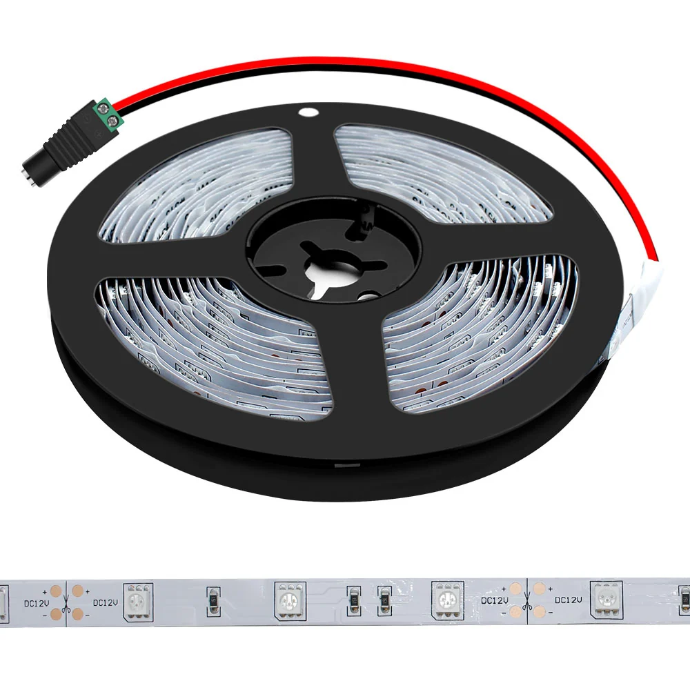 380–385nm UV LED Strip Light, SMD5050 60LEDs/m 5m Flexible Ultraviolet Strip for Curing & Decor